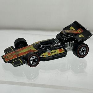 Formula P.A.C.K. Hot Wheels Redline Black 1973 Mattel Hong Kong Vtg Racing